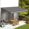 Image de Tissu De Remplacement Pour Auvent Anthracite 6x3,5 M Vidaxl