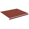 Image de Tissu De Remplacement Pour Auvent Orange Et Marron 4x3,5 M Vidaxl