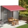 Image de vidaXL Tissu de remplacement pour auvent Bordeaux rouge 5x3 m 311971