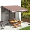 Image de Tissu De Remplacement Pour Auvent Marron 4,5x3,5 M Vidaxl