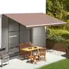 Image de Tissu De Remplacement Pour Auvent Marron 5x3 M Vidaxl
