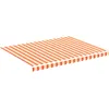 Image de Tissu De Remplacement Pour Auvent Jaune Et Orange 4x3 M Vidaxl