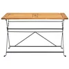 Image de Table pliable de jardin - vidaXL - 120x70x74 cm - Bois dacacia massif - Marron - Pliable