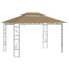 Image de Belvédère 4x3x2,7 M Taupe 160 G/m² Vidaxl