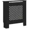 Image de Vidaxl cache-radiateur mdf noir 78 cm