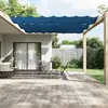 Image de Auvent Vertical Bleu 140x420 Cm Tissu Oxford Vidaxl