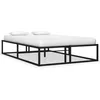 Image de vidaXL Cadre de lit sans matelas noir métal 120x200 cm 324787