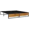Image de Vidaxl cadre de lit sans matelas noir métal 160x200 cm 324817