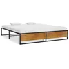 Image de Cadre De Lit Sans Matelas Noir Métal 200x200 Cm Vidaxl