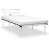 Image de Cadre De Lit Sans Matelas Blanc Métal 100x200 Cm Vidaxl