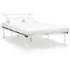 Image de Cadre De Lit Sans Matelas Blanc Métal 120x200 Cm Vidaxl