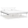 Image de Cadre De Lit Sans Matelas Blanc Métal 180x200 Cm Vidaxl
