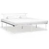 Image de vidaXL Cadre de lit sans matelas blanc métal 200x200 cm 324839