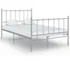 Image de Cadre De Lit Sans Matelas Gris Métal 120x200 Cm Vidaxl