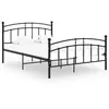 Image de Cadre De Lit Sans Matelas Noir Métal 200x200 Cm Vidaxl