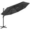 Image de Parasol De Jardin À 4 Niveaux Avec Mât En Aluminium Anthracite Vidaxl