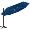 Image de Parasol De Jardin À 4 Niveaux Avec Mât En Aluminium Bleu Azuré Vidaxl