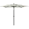 Image de Parasol De Jardin À 3 Niveaux Avec Mât En Aluminium Sable Vidaxl