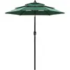 Image de Parasol De Jardin À 3 Niveaux Avec Mât En Aluminium Vert 2 M Vidaxl