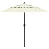 Image de Parasol De Jardin À 3 Niveaux Avec Mât En Aluminium Sable 2,5 M Vidaxl