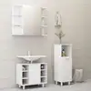 Image de Ensemble De Meubles De Bain 3 Pcs Blanc Bois D'ingénierie Vidaxl