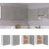 Image de vidaXL Armoires suspendues 2 pcs Gris béton Bois d’ingénierie 805082