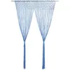 Image de Rideau En Macramé Bleu 140x240 Cm Coton Vidaxl