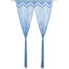 Image de Rideau En Macramé Bleu 140x240 Cm Coton Vidaxl