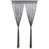 Image de Rideau En Macramé Anthracite 140x240 Cm Coton Vidaxl