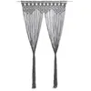 Image de Rideau En Macramé Anthracite 140x240 Cm Coton Vidaxl