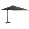 Image de Parasol De Jardin En Porte-à-faux Avec Mât Et Lumières Led Vidaxl