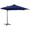 Image de Parasol De Jardin En Porte-à-faux Et Mât Et Lumières Led Vidaxl
