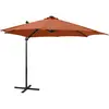 Image de Parasol De Jardin En Porte-à-faux Avec Mât Et Lumières Led Vidaxl