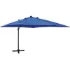 Image de Parasol De Jardin En Porte-à-faux Et Mât Et Lumières Led Vidaxl
