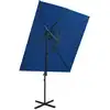 Image de Parasol De Jardin En Porte-à-faux À Double Toit Bleu Azuré Vidaxl