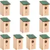 Image de Nichoirs 10 Pcs Bois De Sapin Massif 12x12x22 Cm Vidaxl