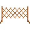 Image de vidaXL Clôture en Treillis de Jardin Séparateur de Jardin Support pour Plantes Grimpantes Plate-Bande Extérieur Orange 314822
