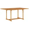 Image de Table De Jardin 150x90x75 Cm Bois De Teck Massif Vidaxl