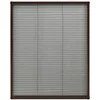 Image de Moustiquaire Plissée Pour Fenêtre Aluminium Marron 60x80 Cm Vidaxl