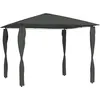 Image de Belvédère À Revêtement De Poteaux 3x3x2,6 M Anthracite 160 G/m² Vidaxl