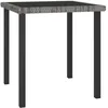 Image de Table de jardin carrée en résine tressée gris 70x70x73 cm - VidaXL