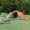 Image de Tente de camping - vidaXL - 6 personnes - Gris et orange - 100% imperméable - Montage manuel