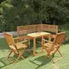 Image de Ensemble De Bistro 4 Pcs Bois D'acacia Solide Vidaxl
