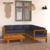Image de vidaXL Salon de Jardin 6 pcs avec Coussins Mobilier de Jardin Meubles de Terrasse Mobilier de Patio Meubles dExtérieur Gris 3057954