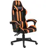 Image de Fauteuil De Jeux Vidéo Noir Et Orange Similicuir Vidaxl