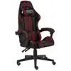 Image de Fauteuil De Jeux Vidéo Noir Et Rouge Bordeaux Similicuir Vidaxl