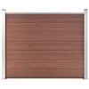 Image de vidaXL Panneau de Clôture Barrière de Jardin Mur de Clôture Bordure de Balcon Patio Terrasse Arrière-cour Extérieur WPC 148980