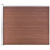 Image de vidaXL Panneau de Clôture Barrière de Jardin Mur de Clôture Bordure de Balcon Patio Terrasse Arrière-cour Extérieur WPC 148981