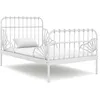 Image de vidaXL Cadre de lit extensible sans matelas blanc métal 80x130/200 cm 324741