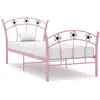 Image de Cadre De Lit Sans Matelas Rose Métal 90x200 Cm Vidaxl